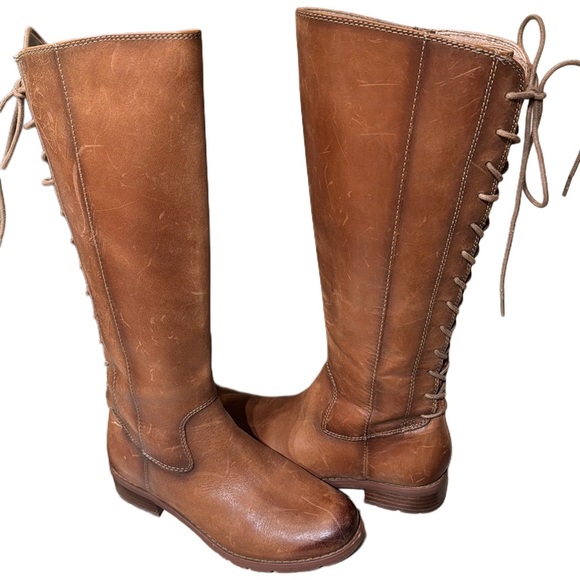 SÖFFT Sharnell Water Resistant Rich Brown Leather Boots Size 6.5 - Picture 2 of 9